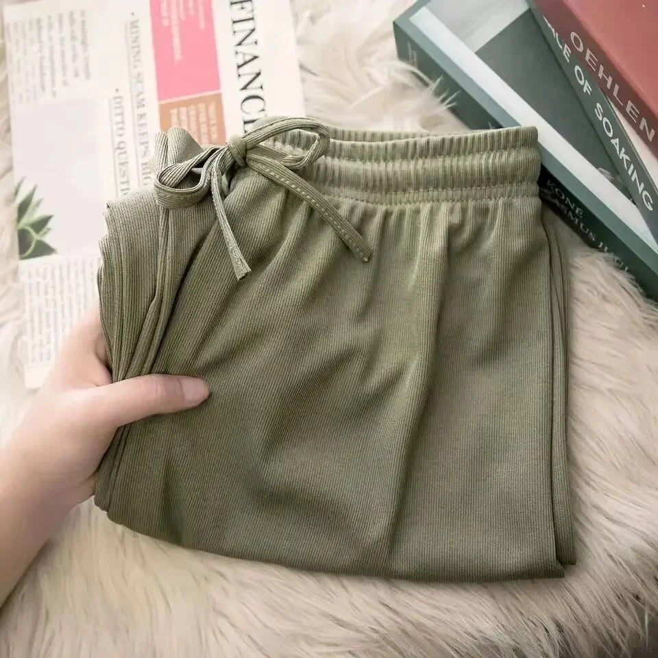 Knowhere Soft Silk Wide Leg Pants