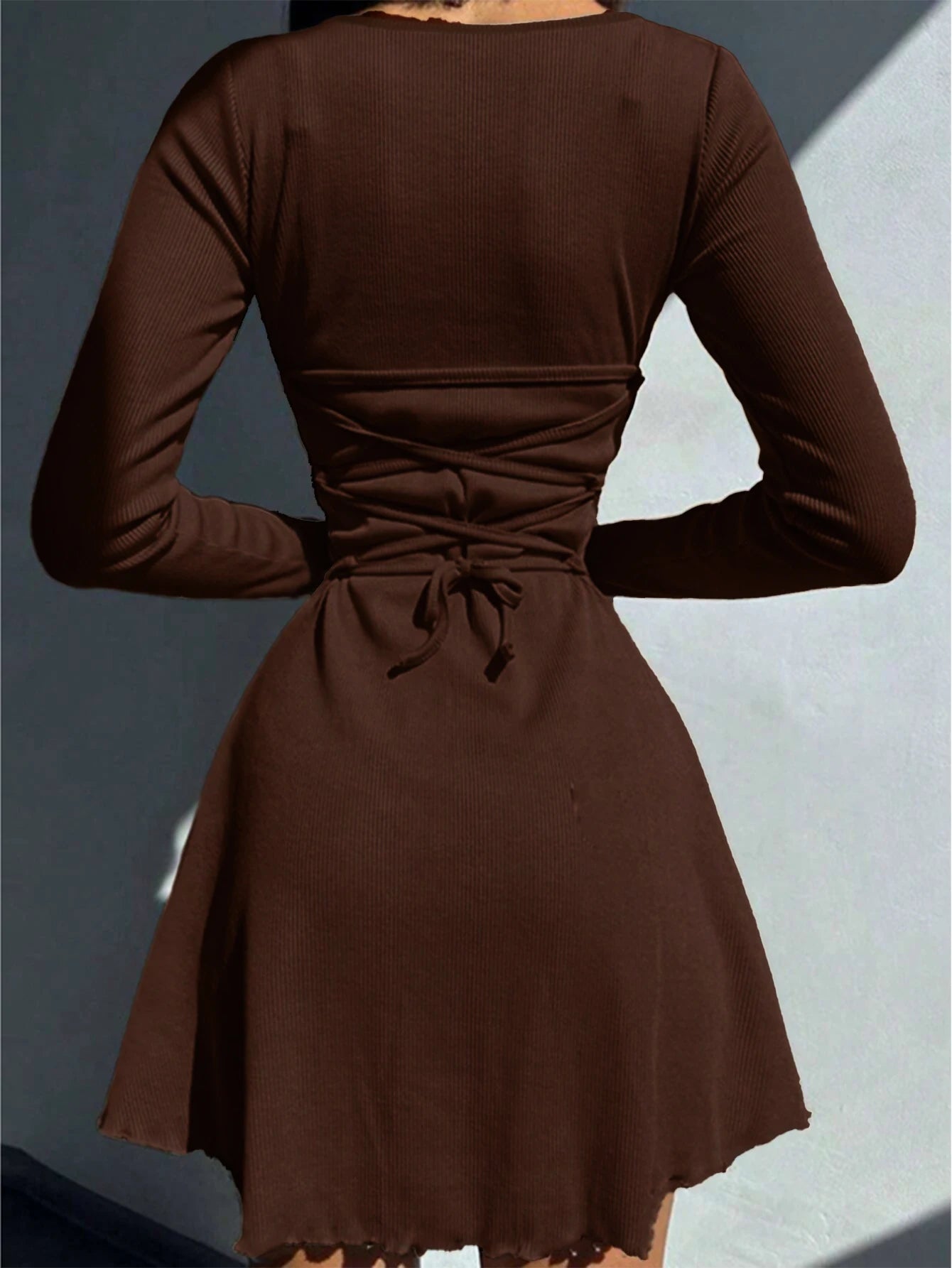 Knowhere Long Sleeve Mini Bodycon Dress