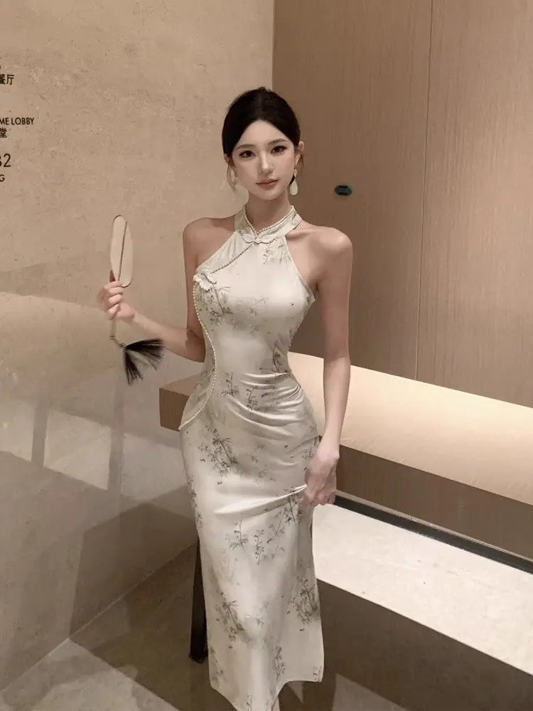 Slim Fit Cheongsam Hip Skirt