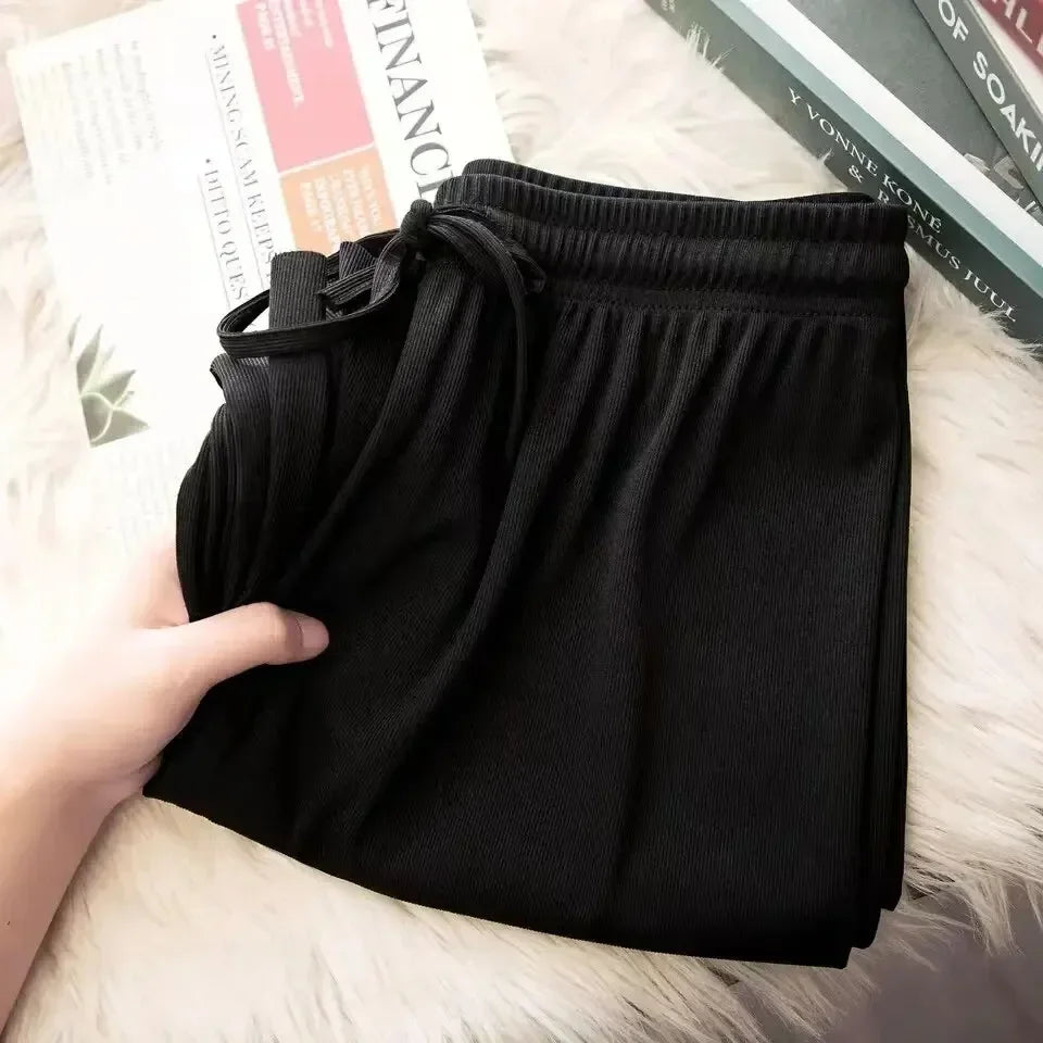Knowhere Soft Silk Wide Leg Pants