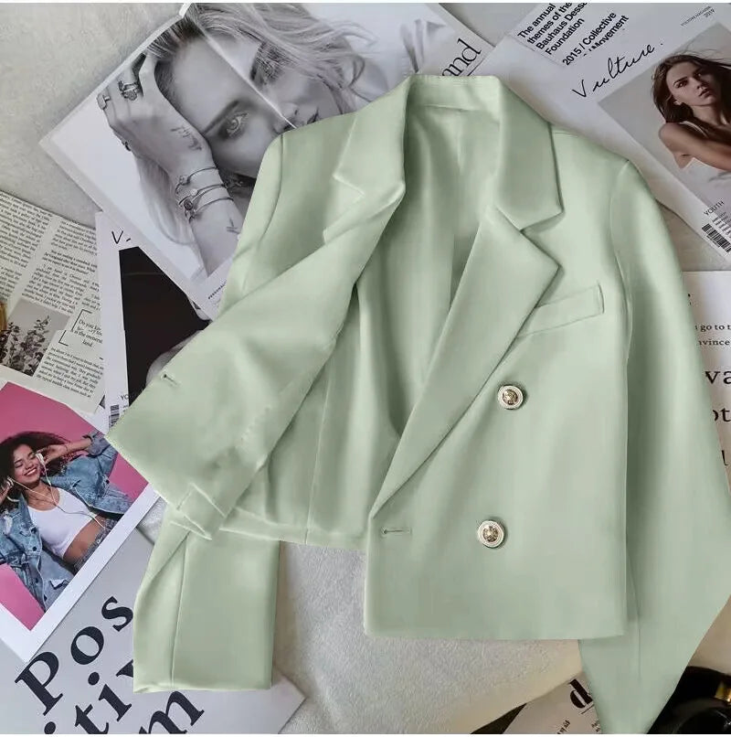 Knowhere RSK Cropped Slim Fit Blazer (WJX66)