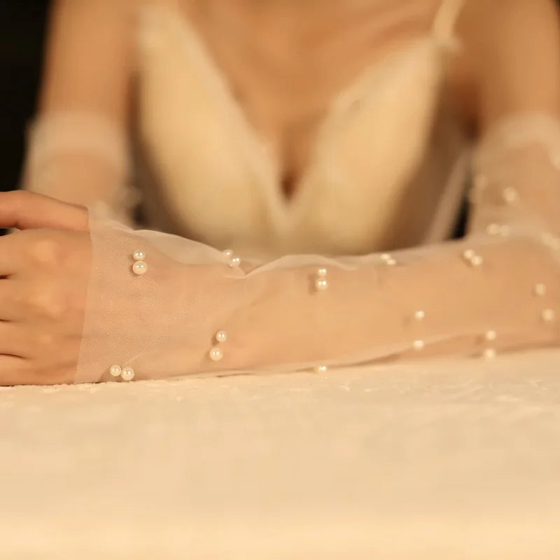 Knowhere MKF Lace Long Bridal Gloves