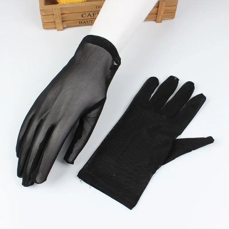 Knowhere MKF Black Lace Transparent Gloves