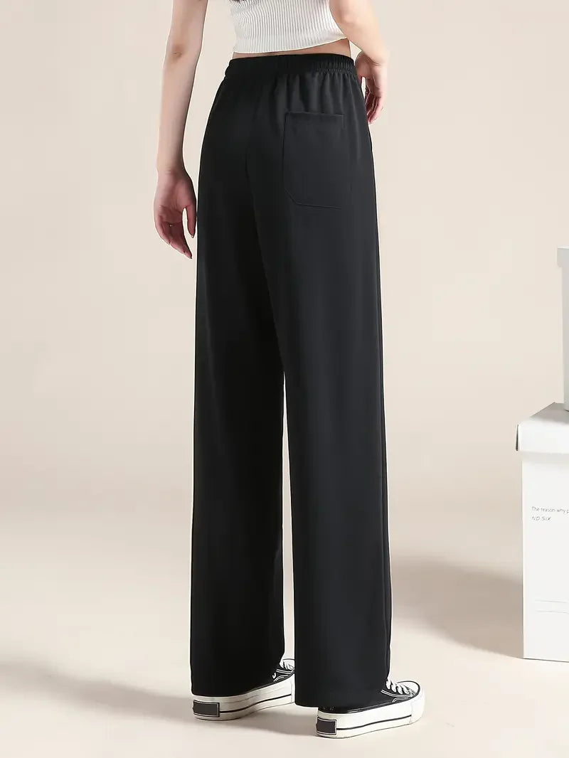 Knowhere Soft Silk Wide Leg Pants