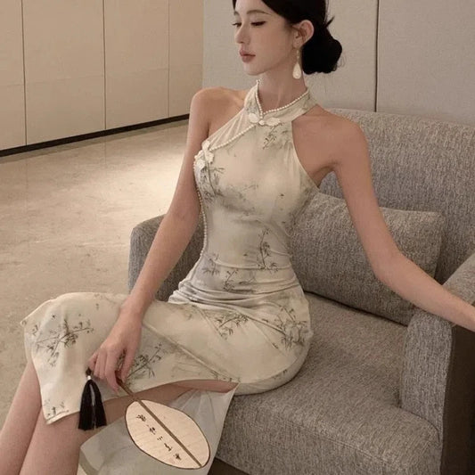 Slim Fit Cheongsam Hip Skirt