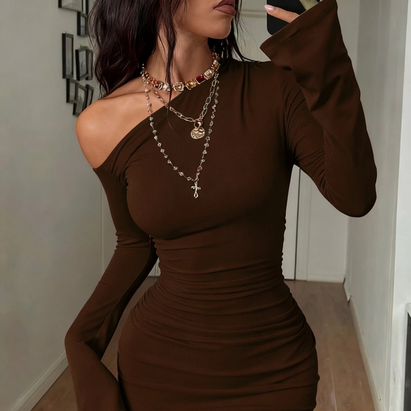 Knowhere Dulzura Long Sleeve Mini Dress