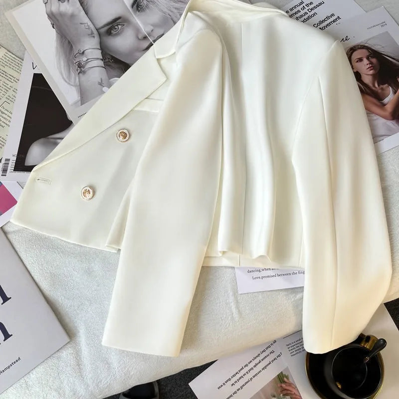 Knowhere RSK Cropped Slim Fit Blazer (WJX66)