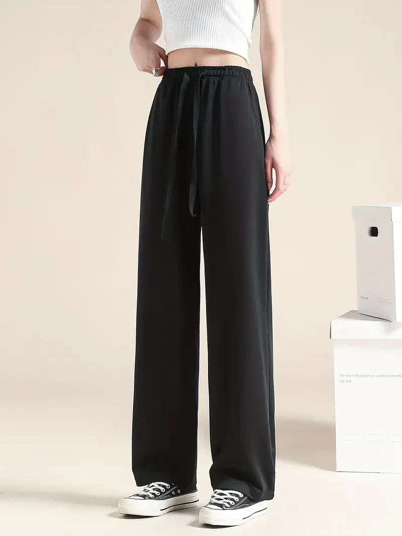 Knowhere Soft Silk Wide Leg Pants