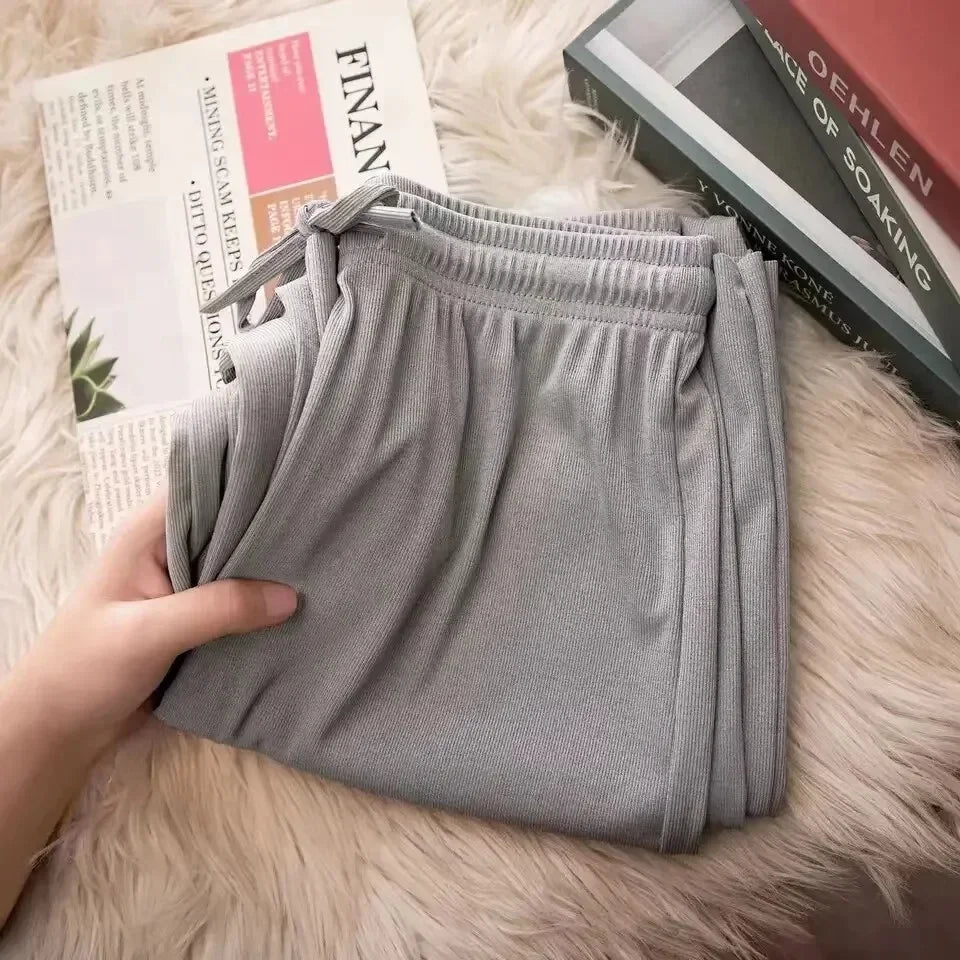 Knowhere Soft Silk Wide Leg Pants