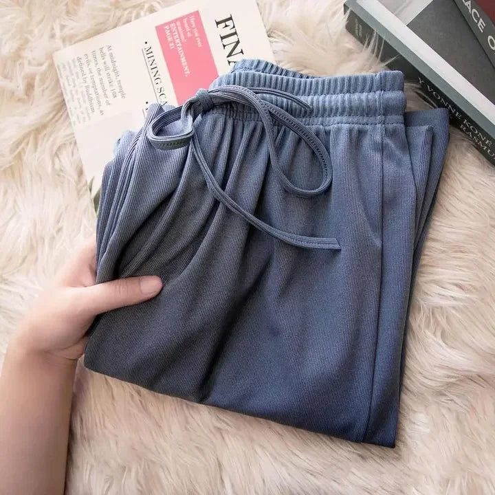 Knowhere Soft Silk Wide Leg Pants